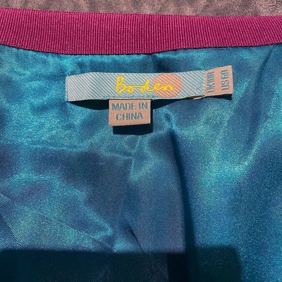 Boden Wool Blend Flower Hem Mini Skirt Size 6R - Picture 6 of 8